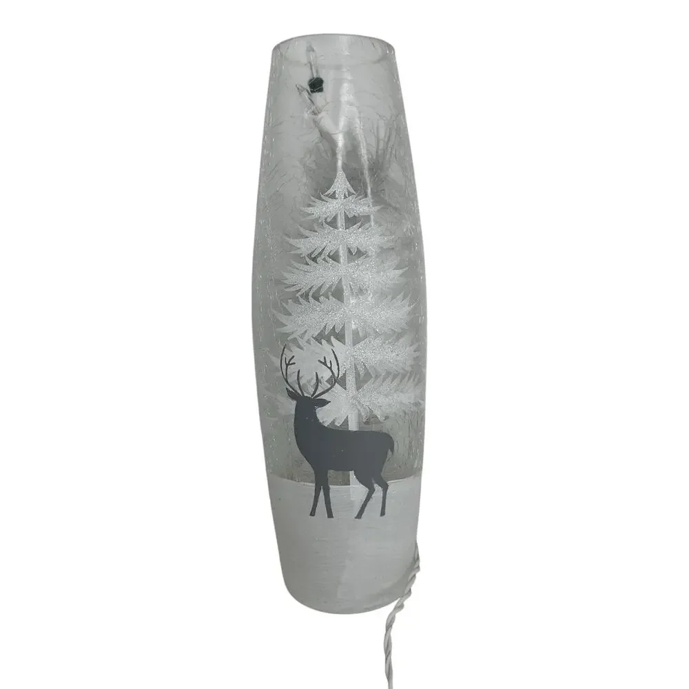 Pier 1 Christmas Winter Snow Deer Light - BEAUTIFUL